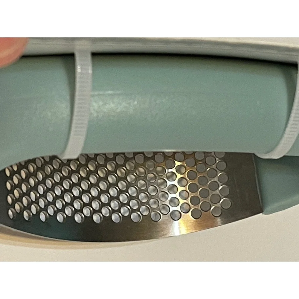 CWC Garlic Press Rocker Sage Green Stainless Steel Silicone Manual Mincer SPGMSH